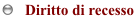 Diritto di recesso
