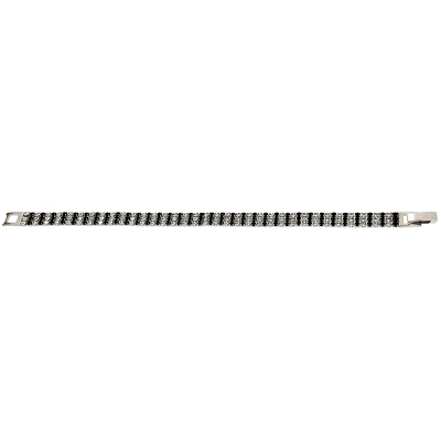Croce in oro giallo, bianco e rosa 18 kt. 750 mill. con lavorazione lucida.