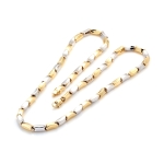 Croce in oro bianco con diamanti naturali