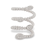 Orecchini in oro bianco con diamanti naturali