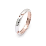 Anello in oro bicolore 18 kt. 750 millesimi