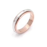 Solitario in oro bianco 18 kt. 750 millesimi.