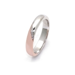 Solitario in oro bianco 18 kt. 750 millesimi