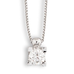 Parure rombi argento pl. oro oro bianco con brillanti