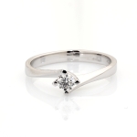 Anello in acciaio e Swarovsky CELESTE - Collezione Butterfly
