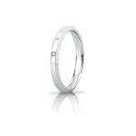 Solitario in oro 18 kt. 750 millesimi con zircone 1,60 Kt.