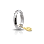 Anello trilogy in oro giallo 18 kt. 750 millesimi e zirconi.