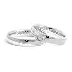 Ciondolo donna in oro bianco 18 kt. 750 mill.