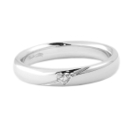 Trilogy in oro bianco 18 kt. 750 millesimi.