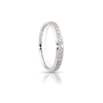 Solitario in oro bianco 18 kt. 750 millesimi.