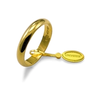 UNOAERRE Wedding Ring in 18k Yellow Gold mod. Classic Gr. 3