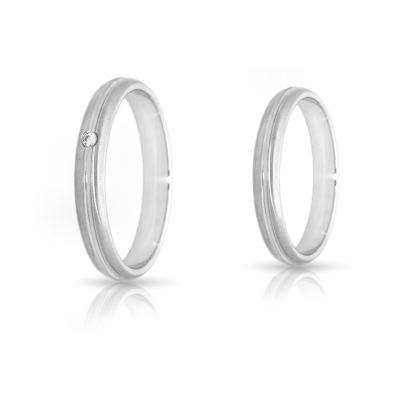 Fede Nuziale in Argento 925 Mill. mod. Elisa mm. 3,5