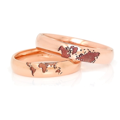 Rose Gold Engagement Ring mod. Gaia mm. 4,5