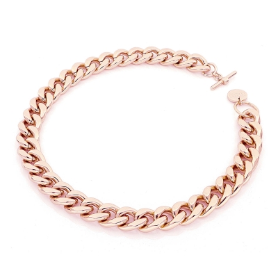 UNOAERRE - COLLANA in Bronzo Rosa Cm. 45