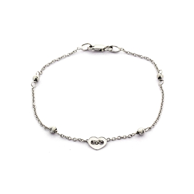 18 Kt. 750 mill. White Gold Bracelet - 18 Cm