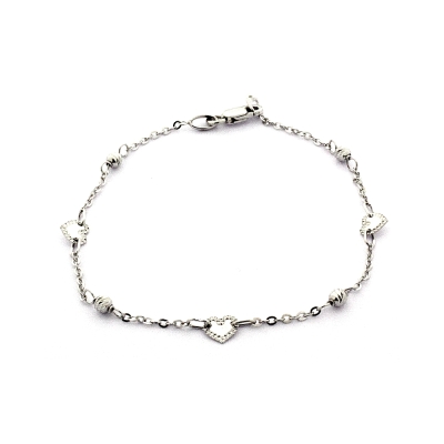 18 Kt. 750 mill. White Gold Bracelet - 18 Cm