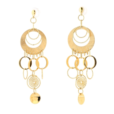 18 Kt Yellow Gold Earrings