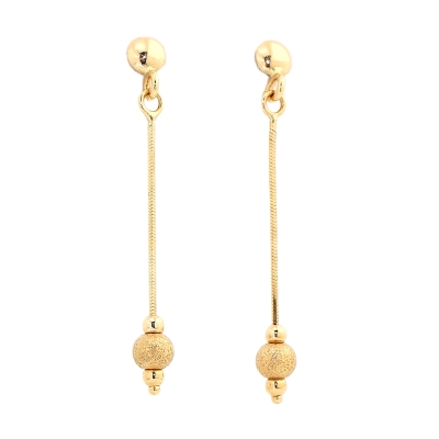 18 Kt Yellow Gold Earrings