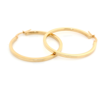 18 Kt Yellow Gold Earrings ( Diameter 3,4 Cm.)