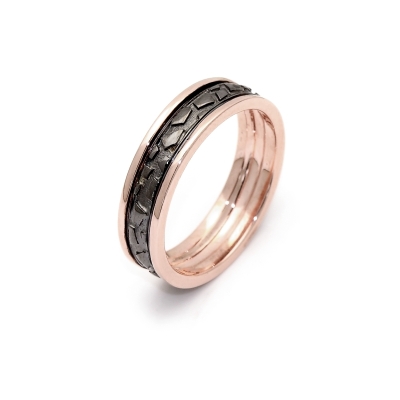 Rose Gold Wedding Ring Mod. Lisbona mm. 5,8