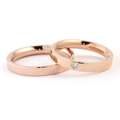 Rose Gold Wedding Ring Mod. Verona mm. 3,3