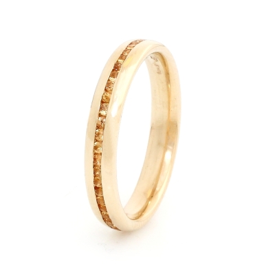 Yellow Gold Wedding Ring Mod. Boreale