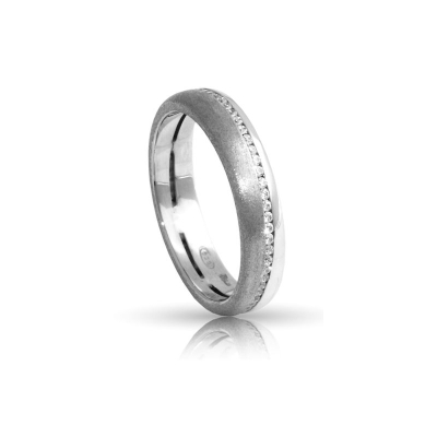 950 Platinum Wedding Ring mod. Djerba mm. 4,10