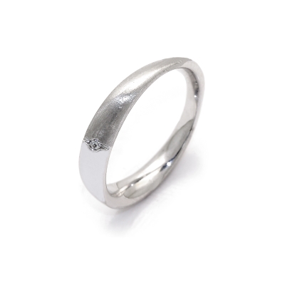 White Gold Wedding Ring mod. Acapulco