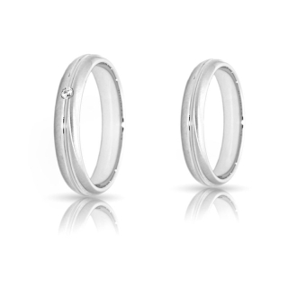 Wedding Ring in 925 Silver mod. Francesca mm. 4,2