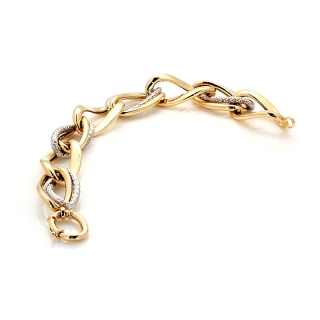 18 Kt. 750 mill. White and Yellow Gold Bracelet