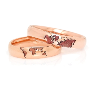 Rose Gold Engagement Ring mod. Gaia mm. 4,5