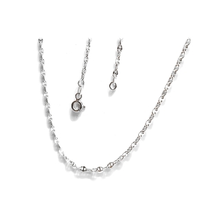 18 Kt White Gold Necklace - 50 Cm