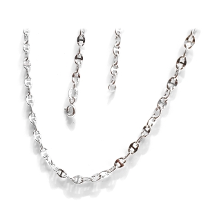 18 Kt White Gold Necklace - 50 Cm