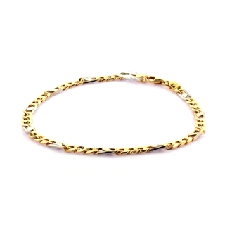 18 Kt. 750 mill. Yellow and White Gold Bracelet - 20 Cm.