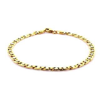 Bracciale in Oro bicolore 18 Kt. 750 mill. - 21 Cm.