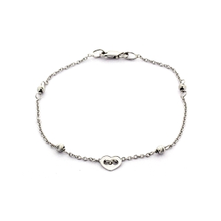 18 Kt. 750 mill. White Gold Bracelet - 18 Cm