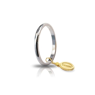 UNOAERRE Wedding Ring in 18k White Gold mod. Francesina Gr. 1,50
