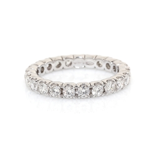 750 Mill. White Gold Ring with 1,20 Ct. Diamonds