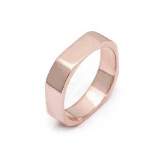 Rose Gold Wedding Ring Mod. Mykonos mm. 4,5