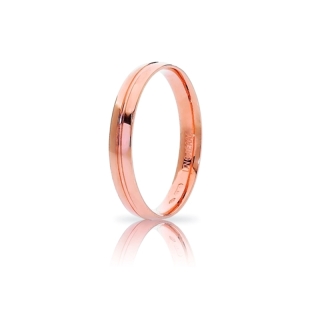 UNOAERRE Wedding Ring in 18k Rose Gold Mod. Lyra