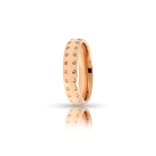 Rose Gold Wedding Ring Mod. Asia mm. 4,5