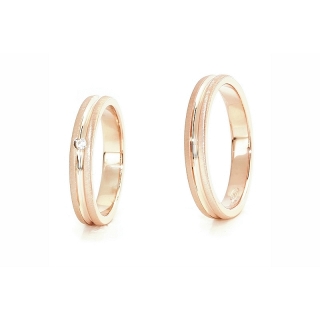 Rose Gold Wedding Ring Mod. Dalila mm. 3,6