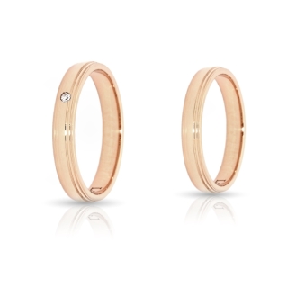 Rose Gold Wedding Ring Mod. Sofia mm. 3,7
