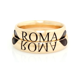 Yellow Gold Wedding Ring mod. Aeterna mm. 4,5