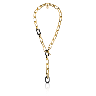 UNOAERRE - Yellow and Black Bronze Necklace