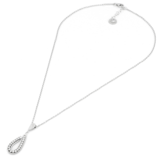 UNOAERRE - White Silver Necklace whit Cubic Zirconia