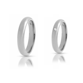 Wedding Ring in 925 Silver mod. Italiana mm. 3,8