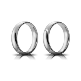 Fede Nuziale in Argento 925 Mill. mod. Confort mm. 5