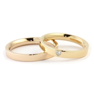 Yellow Gold Wedding Ring mod. Verona mm. 3,30