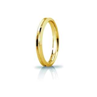 Fede UNOAERRE Oro Giallo 18 Kt. 750 mod. Corona Slim